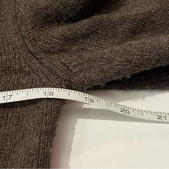 Abercrombie and Fitch Dark Brown Wool/Rabbit Hair Blend Cardigan Women's Size S - Picture 14 of 15